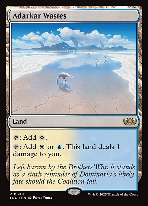 Adarkar Wastes ~ Commander: Tarkir: Dragonstorm [ NM ] [ Magic MTG ]