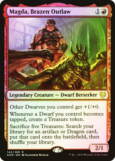FOIL Magda, Brazen Outlaw ~ Kaldheim [ NM ] [ Magic MTG ]
