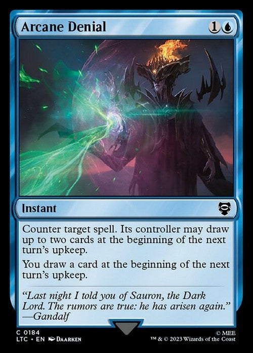 Arcane Denial ~ Commander: Lord of the Rings [ NM ] [ Magic MTG ]