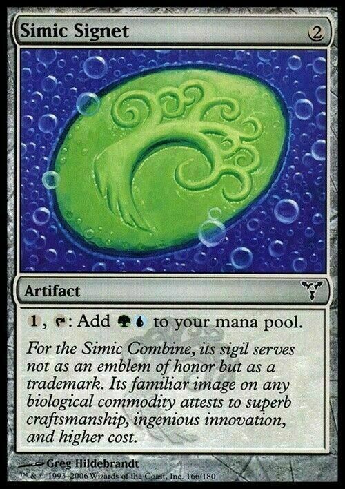 Simic Signet ~ Dissension [ EX ] [ Magic MTG ]