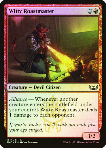 FOIL Witty Roastmaster ~ Streets of New Capenna [ NM ] [ Magic MTG ]