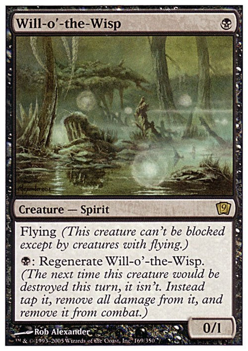 Will-o'-the-Wisp ~ Ninth Edition [ EX ] [ Magic MTG ]