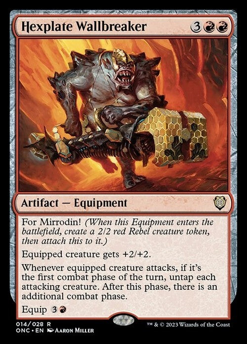 Hexplate Wallbreaker ~ Commander: Phyrexia: All Will Be One [ NM ] [ Magic MTG ]