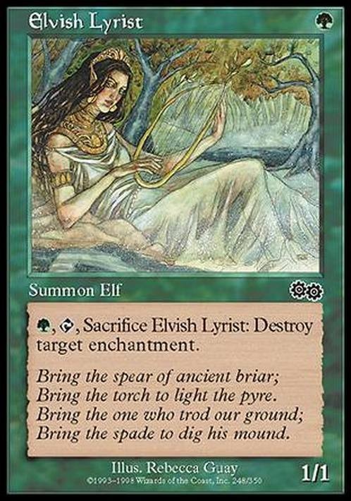 Elvish Lyrist ~ Urza's Saga [ EX ] [ Magic MTG ]