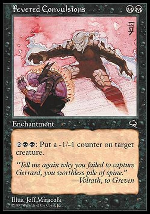 Fevered Convulsions ~ Tempest [ EX ] [ Magic MTG ]