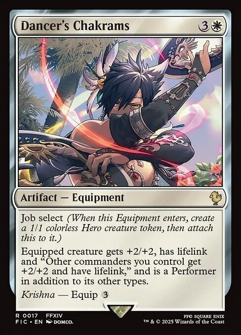 Dancer's Chakrams ~ Commander: Final Fantasy [ NM ] [ Magic MTG ]
