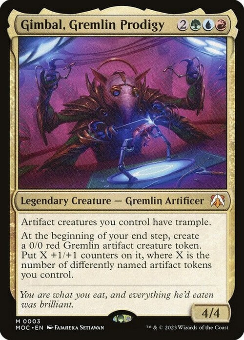 Gimbal, Gremlin Prodigy ~ Commander: March of the Machine [ NM ] [ Magic MTG ]