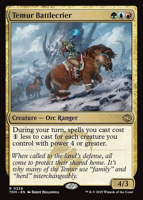 Temur Battlecrier ~ Tarkir: Dragonstorm [ NM ] [ Magic MTG ]