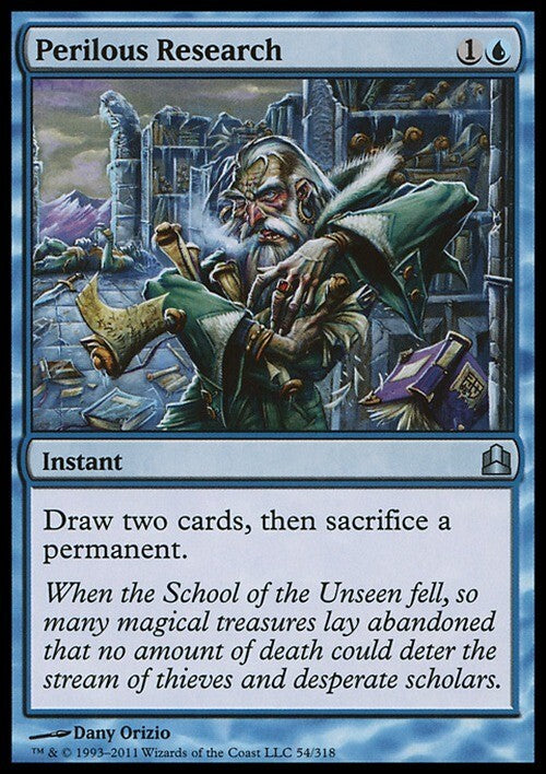 Perilous Research ~ Commander 2011 [ EX ] [ Magic MTG ]