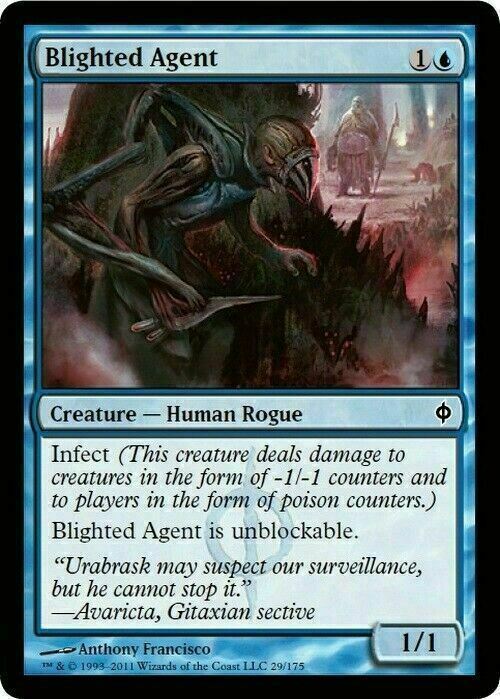 Blighted Agent ~ New Phyrexia [ EX ] [ Magic MTG ]