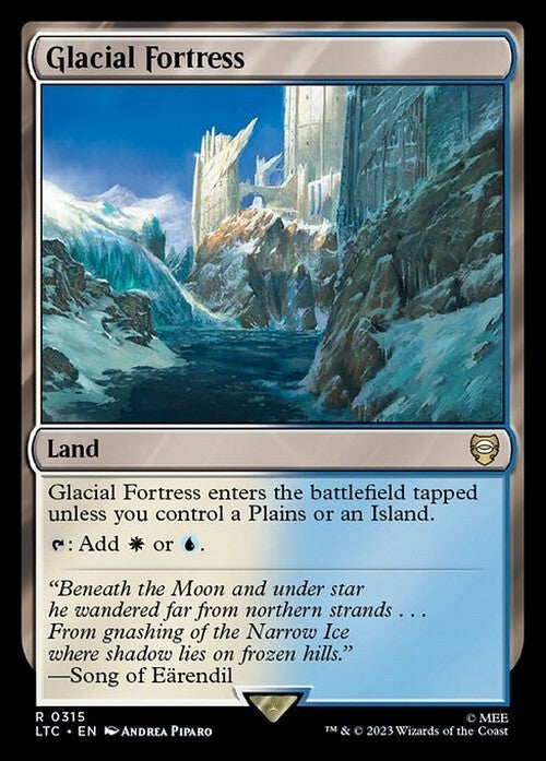 Glacial Fortress ~ Commander: Lord of the Rings [ NM ] [ Magic MTG ]