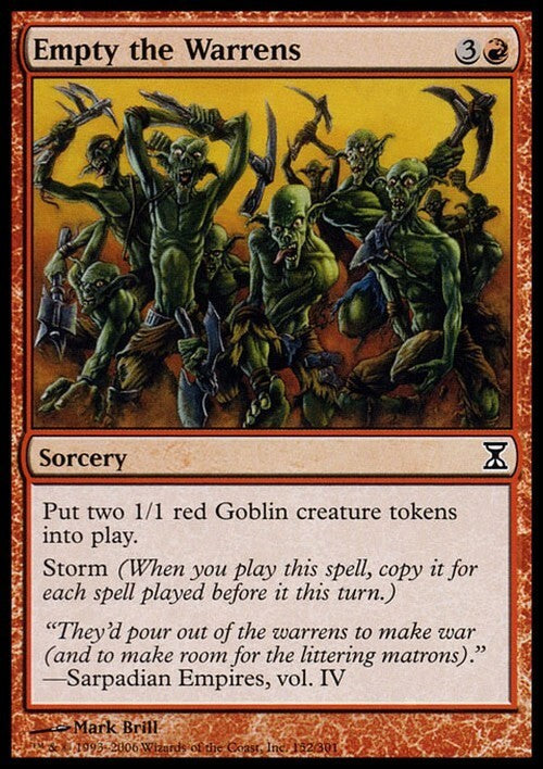 Empty the Warrens ~ Time Spiral [ EX ] [ Magic MTG ]