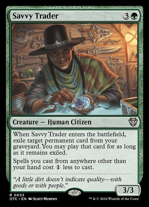 Savvy Trader ~ Commander: Outlaws of Thunder Junction [ NM ] [ Magic MTG ]