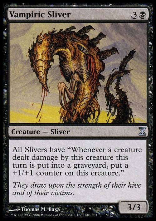 Vampiric Sliver ~ Time Spiral [ EX ] [ Magic MTG ]