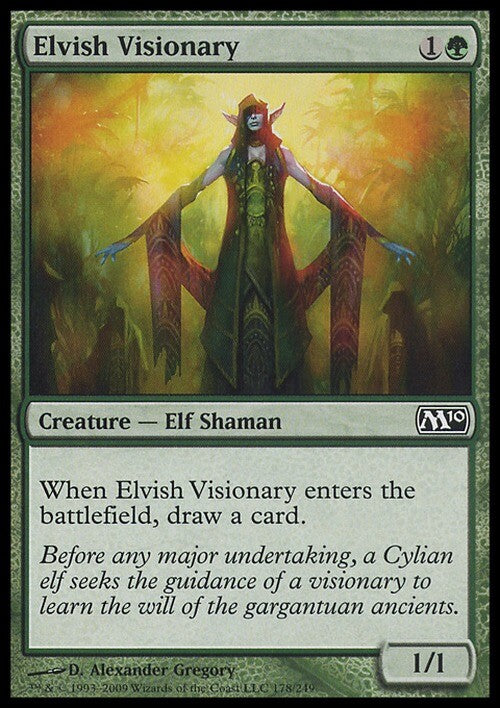 Elvish Visionary ~ Magic 2010 [ EX ] [ Magic MTG ]