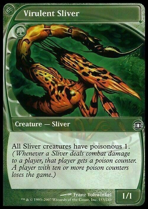 Virulent Sliver ~ Future Sight [ EX ] [ Magic MTG ]