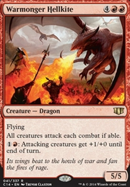 Warmonger Hellkite ~ Commander 2014 [ EX ] [ Magic MTG ]