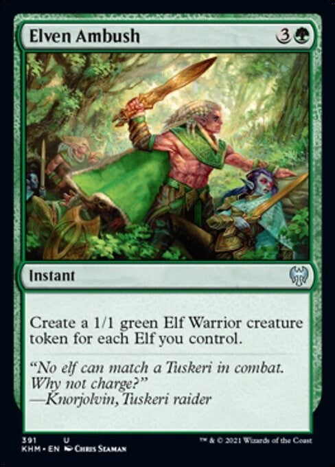 Elven Ambush ~ Kaldheim [ NM ] [ Magic MTG ]