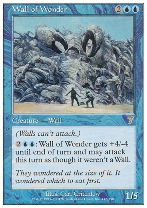 Wall of Wonder ~ Seventh Edition [ EX ] [ Magic MTG ]