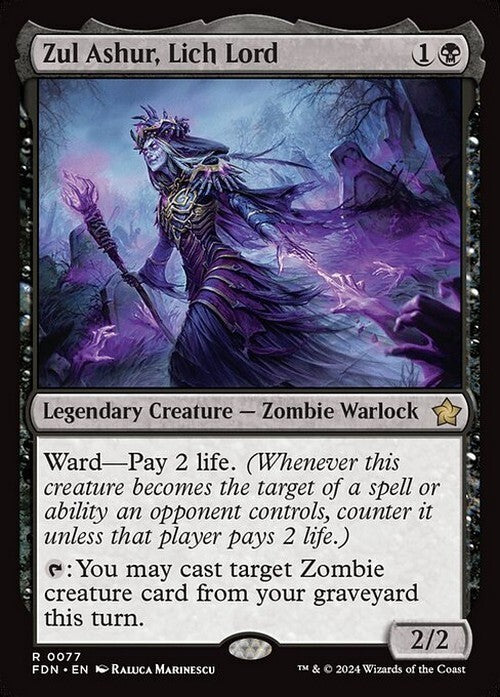 Zul Ashur, Lich Lord ~ Foundations [ NM ] [ Magic MTG ]