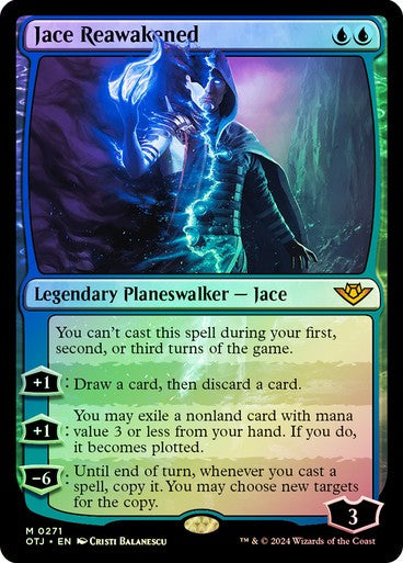 FOIL Jace Reawakened ~ Outlaws of Thunder Junction [ NM ] [ Magic MTG ]