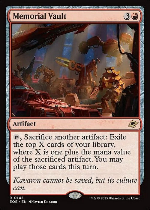 Memorial Vault ~ Edge of Eternities [ NM ] [ Magic MTG ]