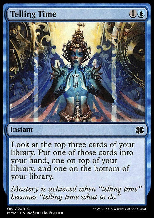 Telling Time ~ Modern Masters 2015 [ EX ] [ Magic MTG ]
