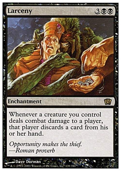 Larceny ~ Eighth Edition [ EX ] [ Magic MTG ]