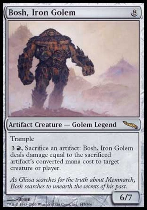 Bosh, Iron Golem ~ Mirrodin [ EX ] [ Magic MTG ]