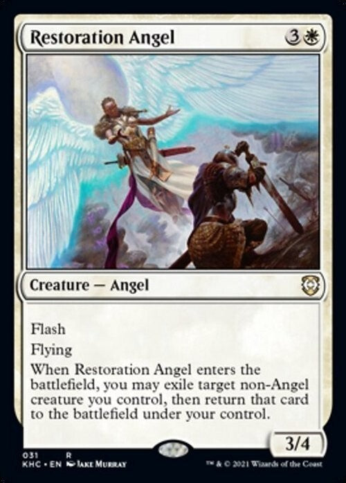 Restoration Angel ~ Commander: Kaldheim [ NM ] [ Magic MTG ]