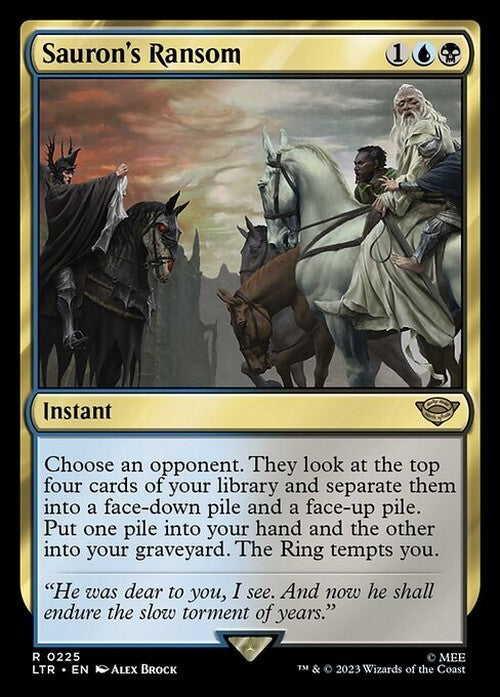 Sauron's Ransom ~ The Lord of the Rings [ NM ] [ Magic MTG ]