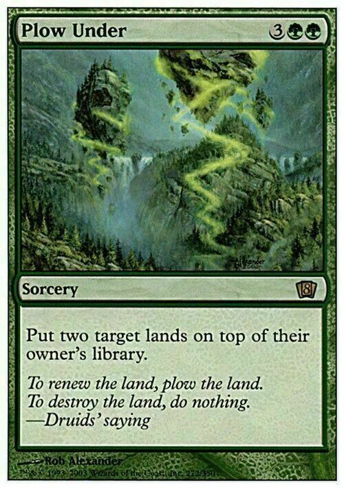 Plow Under ~ Eighth Edition [ EX ] [ Magic MTG ]