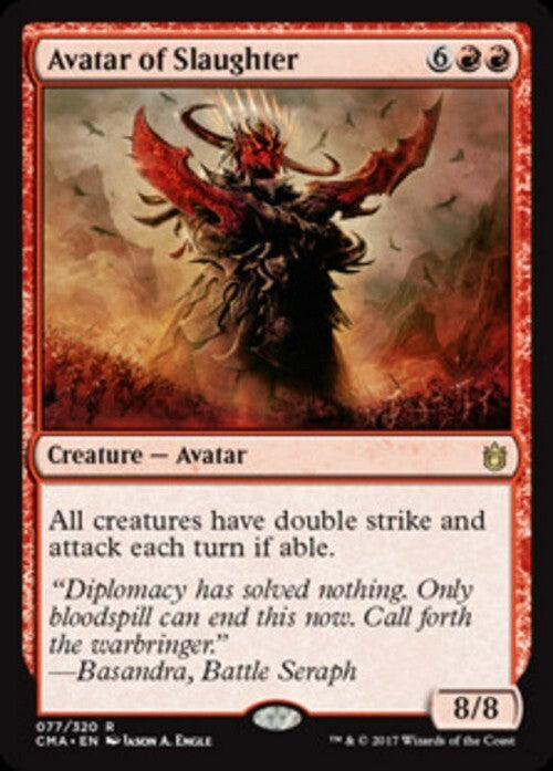 Avatar of Slaughter ~ Commander Anthology 1 [ EX ] [ Magic MTG ]