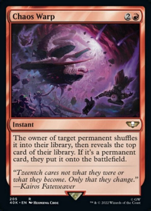 Chaos Warp ~ Commander: Warhammer 40,000 [ NM ] [ Magic MTG ]