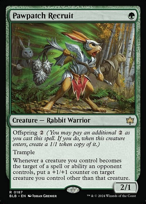 Pawpatch Recruit ~ Bloomburrow [ NM ] [ Magic MTG ]