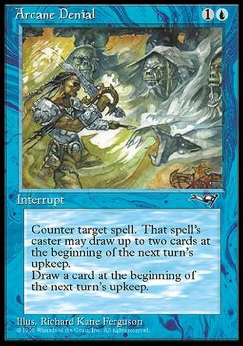Arcane Denial (Version 2) ~ Alliances [ EX ] [ Magic MTG ]