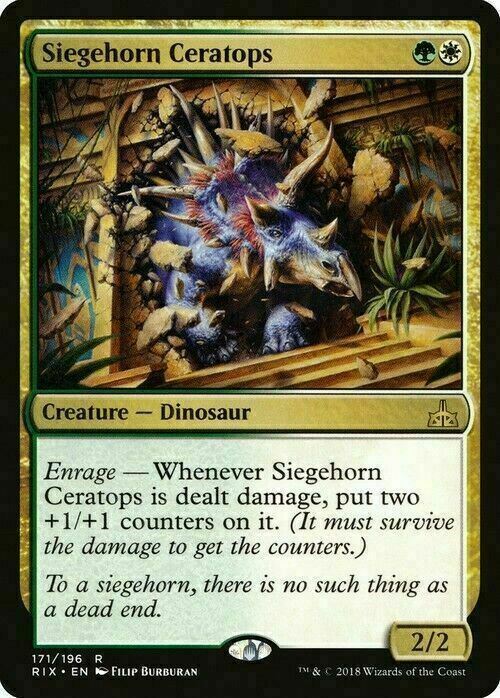 Siegehorn Ceratops ~ Rivals of Ixalan [ EX ] [ Magic MTG ]