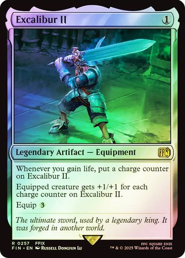 FOIL Excalibur II ~ Final Fantasy [ NM ] [ Magic MTG ]