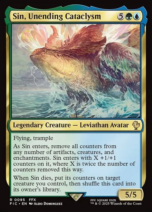 Sin, Unending Cataclysm ~ Commander: Final Fantasy [ NM ] [ Magic MTG ]