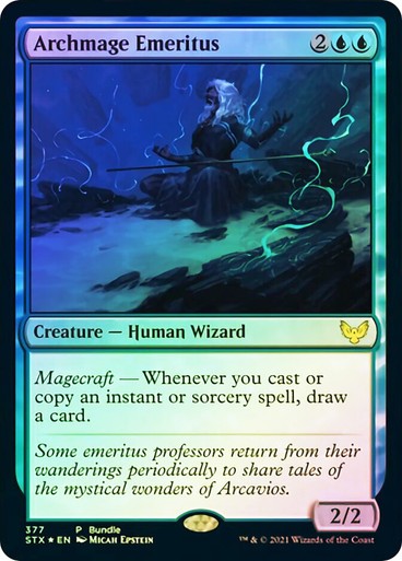 FOIL Archmage Emeritus ~ Promo Strixhaven [ NM ] [ Magic MTG ]