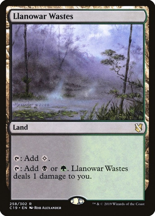 Llanowar Wastes ~ Commander 2019 [ EX ] [ Magic MTG ]