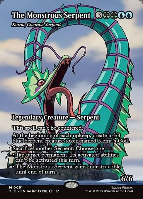 The Monstrous Serpent (Koma, Cosmos Serpent) ~ Avatar [ NM ] [ Magic MTG ]