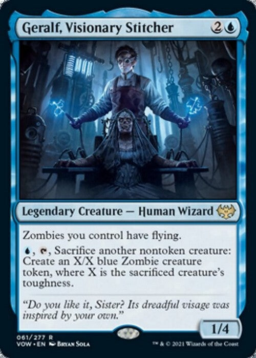 Geralf, Visionary Stitcher ~ Crimson Vow [ NM ] [ Magic MTG ]