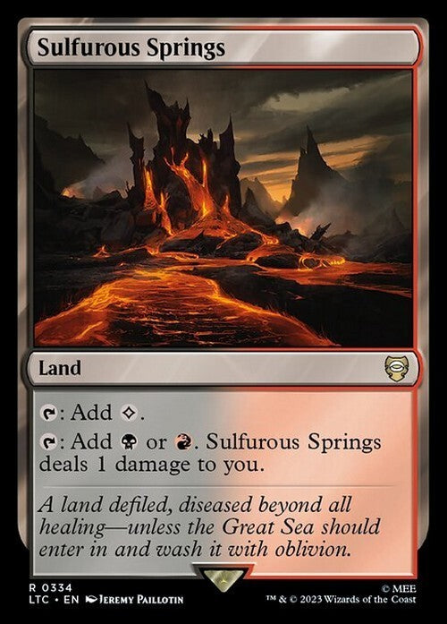 Sulfurous Springs ~ Commander: Lord of the Rings [ NM ] [ Magic MTG ]