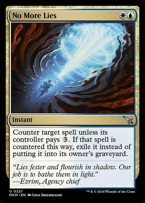No More Lies ~ Murders at Karlov Manor [ NM ] [ Magic MTG ]