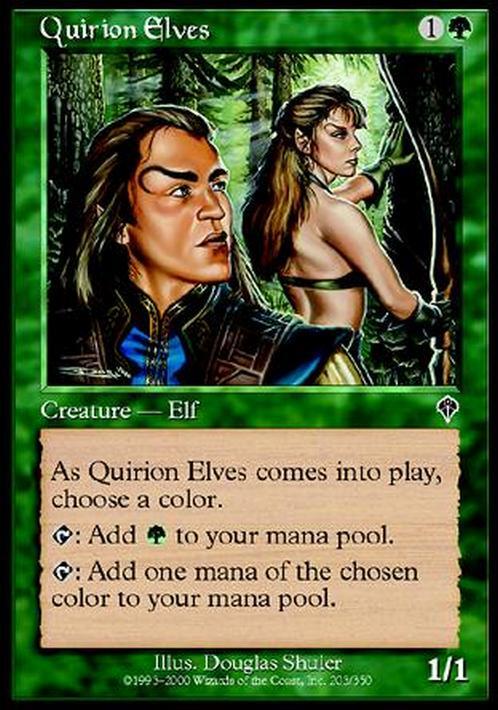 Quirion Elves ~ Invasion [ PLAYED ] [ Magic MTG ]