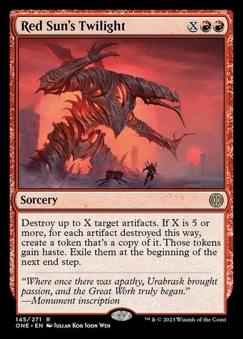 Red Sun's Twilight ~ Phyrexia: All Will Be One [ NM ] [ Magic MTG ] - London Magic Traders Ltd