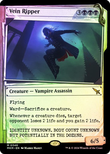 FOIL SHOWCASE Vein Ripper ~ Murders at Karlov Manor [ NM ] [ Magic MTG ]