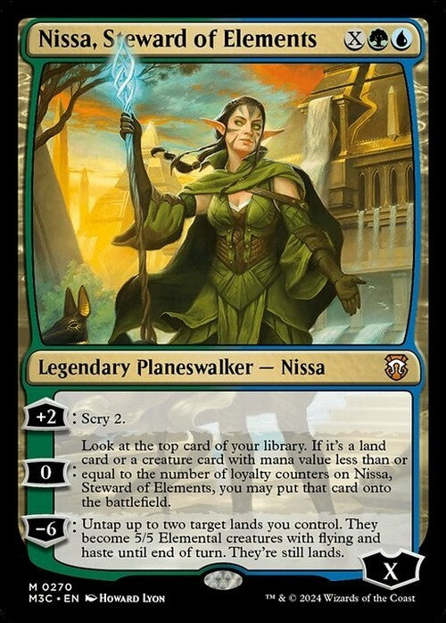 Nissa, Steward of Elements ~ Commander: Modern Horizons 3 [ NM ] [ Magic MTG ]