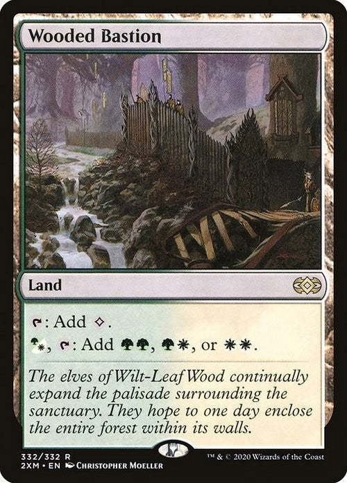 Wooded Bastion ~ Double Masters [ NM ] [ Magic MTG ]